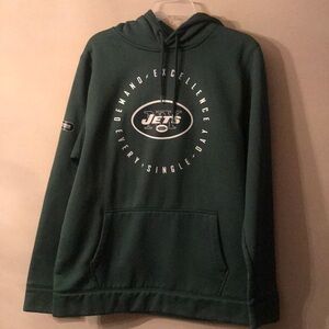 NFL NY JETS Hoodie Size Medium (Loose)